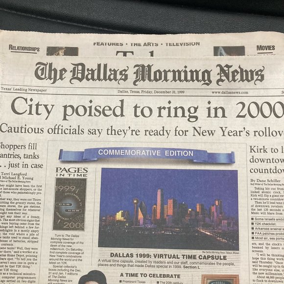 1999/2000 Millenium Newspapers - Picture 4 of 6